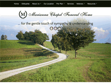 Tablet Screenshot of mariannachapelfh.com